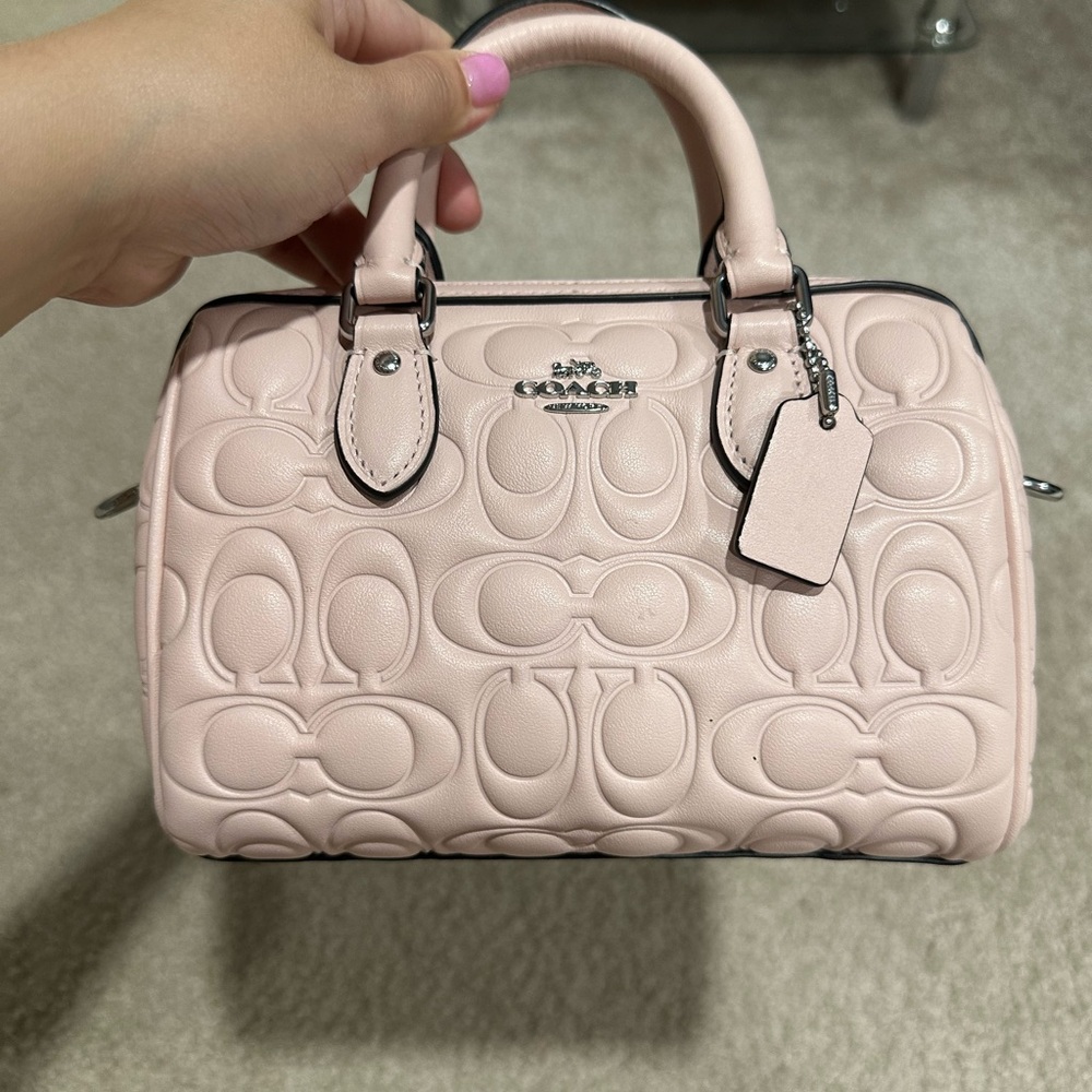 Coach Pink Embossed Women's Bag